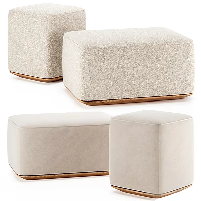 Quiet Sofa Stool Low Stool 3d model Quiet Sofa Stool Low Stool 3d model