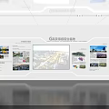 China Railway Business Smart Port Exhibition Wall with City Views Planning Maps and