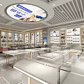 Eye Love City Eyewear Store With Glasses Display Counters And Optical Frames 3d model