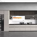 Open Cabinet Custom Cabinet Bar Counter Area Cabinet Display Cabinet 3d model