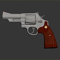 revolver revolver pistol semi-automatic pistol automatic pistol modern weapon hot weapon 3d model