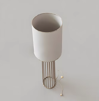 Floor lamp electric lamp floor lamp shade simple 3d model