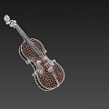 High Quality Handmade Wooden Violin With Classic Design And Fine String Details