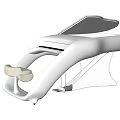 Musical Instruments And Art Supplies Modern White Streamlined Design With Creative Structure