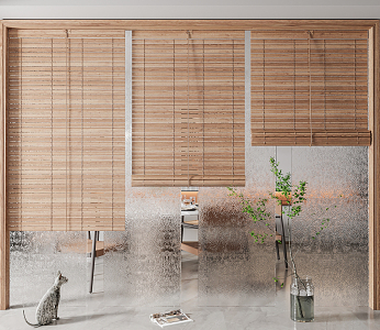 New Chinese-style venetian blinds shutter 3d model