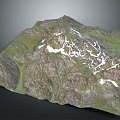 Geography, topography, mountain shape, ridge, ridge, valley, mountain range, canyon, geomorphology, mountain peak, mountain body 3d model