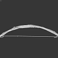 Traditional Wooden Bow Weapon With Handcrafted Design And String Details