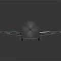 Vintage Green Fighter Plane With Red Circular Emblems On Wings And Colorful Tail Stripes