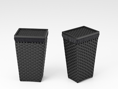 Modern trash can 3d model