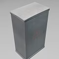 Municipal Road Electrical Control Cabinet With Warning Sign And Safety Features