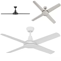 Black And White Ceiling Fans As Daily Use Home Appliances With Modern Design