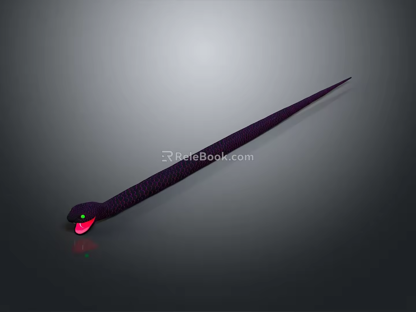 snake cobra venomous snake python reptile cold-blooded animal reptile 3d model