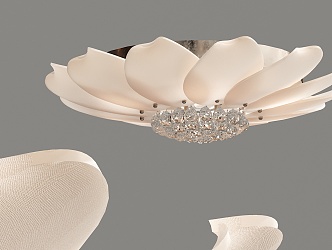 Modern ceiling lamp lotus shape ceiling lamp 3d model