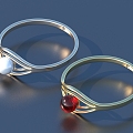 Ring Diamond Ring Gem Ring 3d model