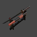 Tang Dao and Samurai Swords 3d model