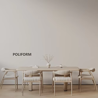 Modern table combination 3d model