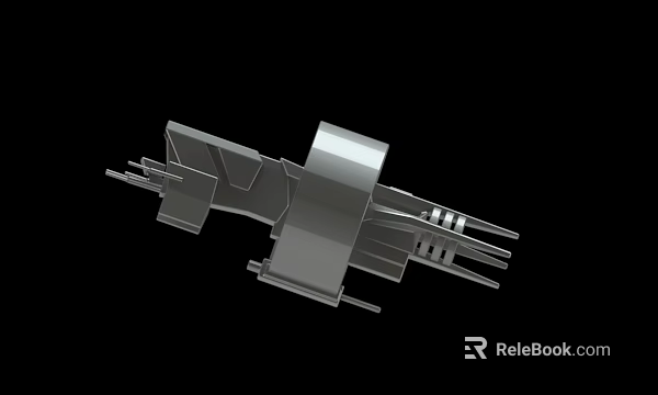Detailed Mechanical Component 3D Model With Metal Structure And Engineering Design 3d model 