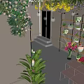 Florist Shop With Colorful Flower Arrangements Fresh Roses Decorative Shelves And Green Plants
