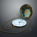 Vintage Gold Pocket Watch As Stylish Accessory For Formal Clothing Attire