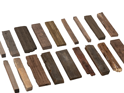 Wood Board Old Board Old Wood Pile Timber Pile Old Wood 3d model