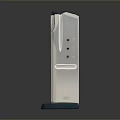 Weapon Magazine With Silver Metal Body And Blue Base Design Details