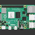Raspberry Pi Development Board With Green Circuit GPIO Pins HDMI USB Ports 3d model