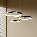 Modern Minimalist Chandelier Nordic Style Chandelier Mediterranean Style Chandelier Study Lamp Combination Dining Room Lamp 3d model