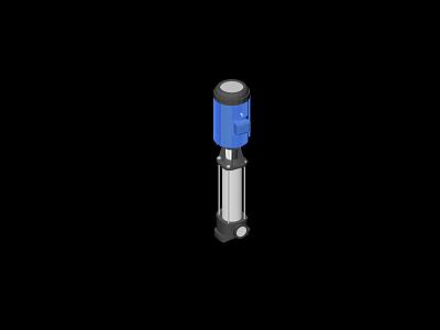 vertical pump 3d model