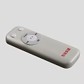 Smart TV Remote Control with Modern Design and Smart Screen Casting Function 3d model
