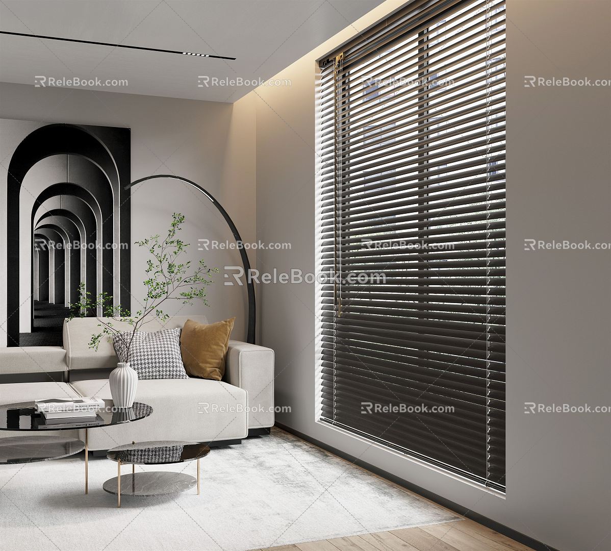 Modern venetian blinds blinds 3d model