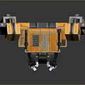 Industrial Robot Single Wheel Robot Double Wheel Robot Assistant Small Robot 3d model