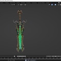 Cold Weapon Weapon Legendary Weapon Sabre Long Sword Sword Magic Sword Fairy Sword Skull Ghost Snake Sword 3d model