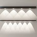 Modern Wall Mounted LED Wall Sconces Featuring Triangular Light Patterns For Interior Decoration 3d model