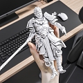 Hand-held Black Wukong Hand-held Monkey King Monkey King Computer Office Keyboard E-sports Seat 3d model