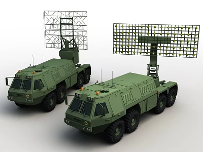 Radar Vehicle Armored Vehicle Military Armored Vehicle Military Radar Vehicle 3d model