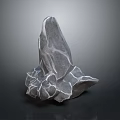 Natural Decorative Stone Piece With Unique Irregular Shape And Glossy Textured Surface 3d model