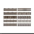 Various Wooden Bamboo Fence Designs With Different Weave And Slat Patterns