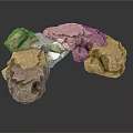 Detailed Modern 3D Rock Model with Textured Surface for Design Projects 3d model
