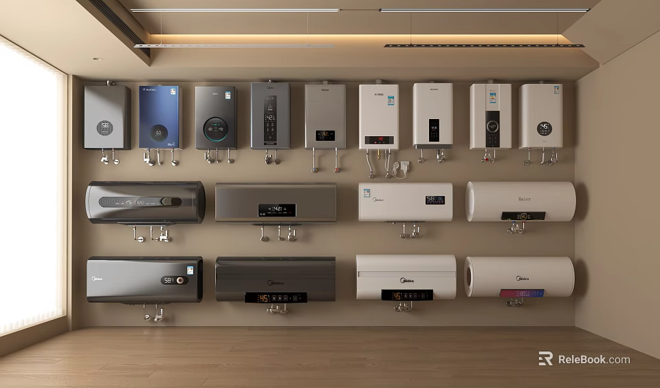Household Appliances Collection Featuring Wall Mounted Models With Various Designs For Home Use 3d model 