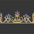 Luxurious Golden Crown Adorned With Colorful Gemstones Pearls And Intricate Decorations