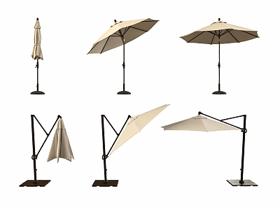 Sunshade Awning Folding Umbrella 3d model