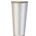 Tech Exhibition Hall Interior Featuring Modern White Cylindrical Pillar Design Elements