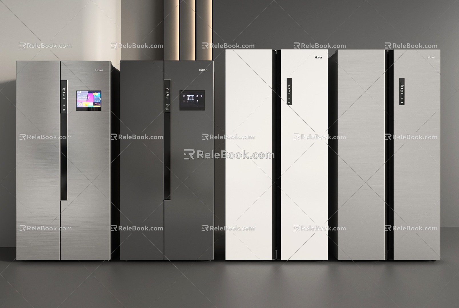 Modern Refrigerator Double Door Refrigerator Double Door Refrigerator Double Door Refrigerator 3d model