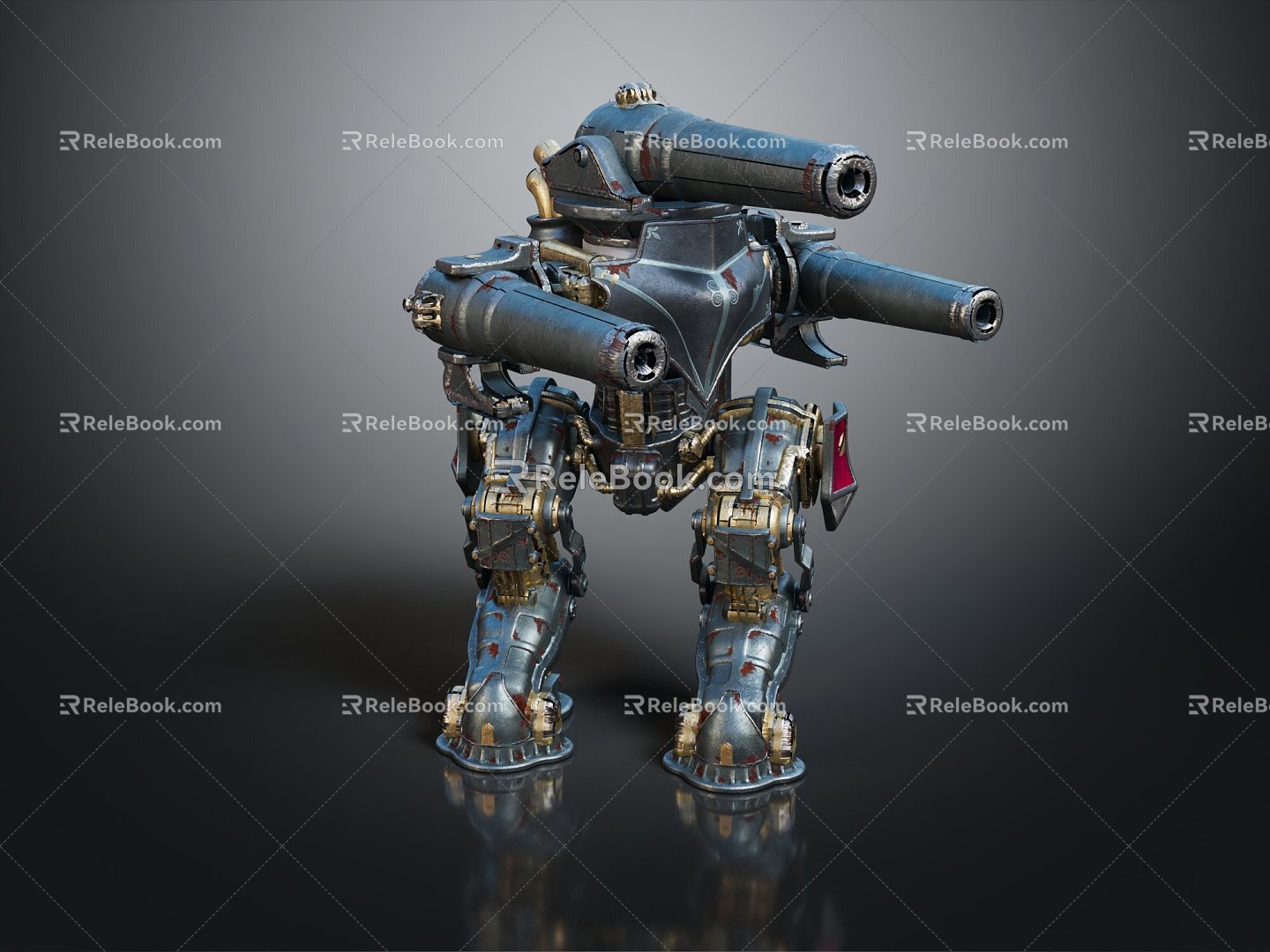 Industrial LOFT Robot Mech Warrior Mech Soldier Machine Battlearm Mechanical Battlearm model