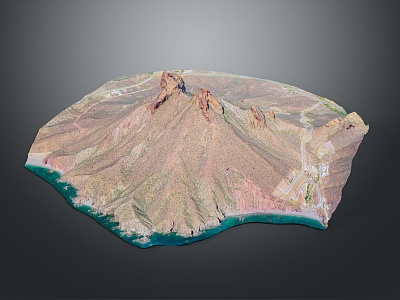 Geography, topography, mountain shape, ridge, ridge, valley, mountain range, canyon, geomorphology, mountain peak, mountain body 3d model