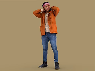 modern man 3d model