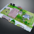Modern House Exterior With Landscaped Yard Greenery Driveway And Trees