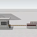 Modern Gate Entrance Gate 3d model