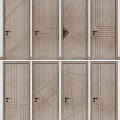 Modern door combination 3d model