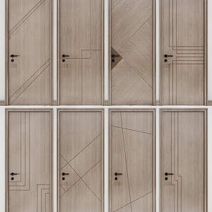 Modern door combination 3d model